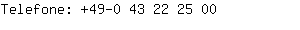 Telefone: 49-0 43 22 2....