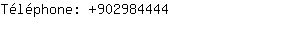 Téléphone: 90298....