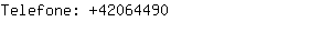Telefone: 4206....