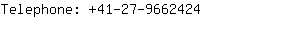 Telephone: 41-27-966....