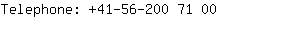 Telephone: 41-56-200 7....