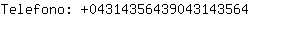 Telefono: 0431435643904314....