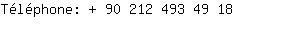 Tlphone: 90 212 493 4....