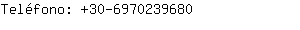 Teléfono: 30-697023....