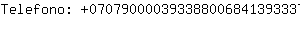 Telefono: 07079000039338800684139333722....