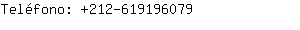 Teléfono: 212-61919....