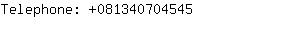 Telephone: 08134070....