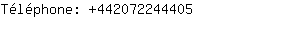 Téléphone: 44207224....