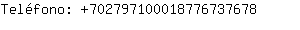 Telfono: 70279710001877673....