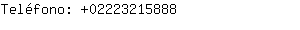 Teléfono: 0222321....
