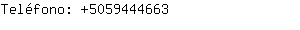 Teléfono: 505944....