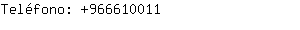 Teléfono: 96661....