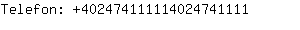 Telefon: 40247411111402474....