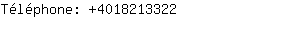 Téléphone: 401821....
