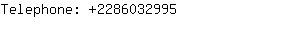 Telephone: 228603....