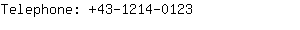 Telephone: 43-1214-....