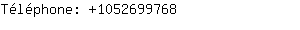 Téléphone: 105269....