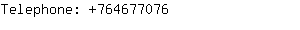 Telephone: 76467....