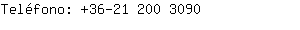 Teléfono: 36-21 200 ....