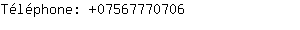 Tlphone: 0756777....