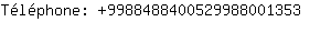 Tlphone: 998848840052998800....