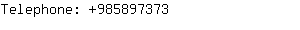 Telephone: 98589....