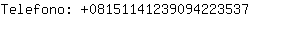 Telefono: 0815114123909422....
