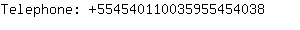 Telephone: 55454011003595545....