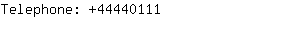Telephone: 4444....