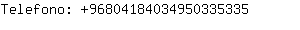 Telefono: 9680418403495033....