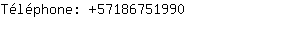 Téléphone: 5718675....