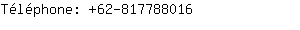Téléphone: 62-81778....