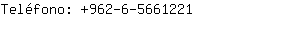 Teléfono: 962-6-566....