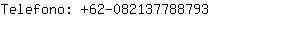 Telefono: 62-08213778....