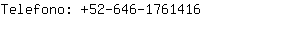Telefono: 52-646-176....