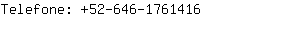 Telefone: 52-646-176....