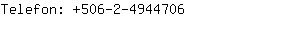 Telefon: 506-2-494....
