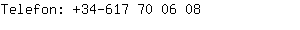 Telefon: 34-617 70 0....