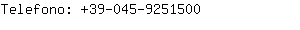 Telefono: 39-045-925....