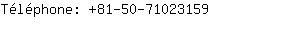 Tlphone: 81-50-7102....