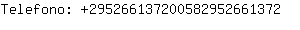 Telefono: 29526613720058295266....