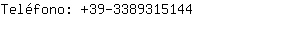 Teléfono: 39-338931....