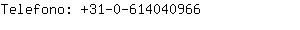 Telefono: 31-0-61404....