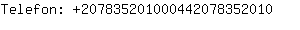 Telefon: 20783520100044207835....