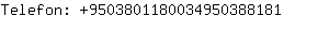 Telefon: 950380118003495038....