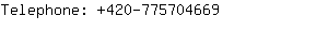 Telephone: 420-77570....