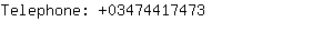 Telephone: 0347441....