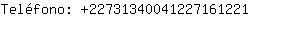 Telfono: 2273134004122716....