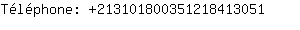 Tlphone: 21310180035121841....