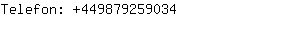 Telefon: 44987925....